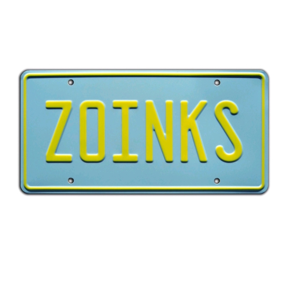 Blue and Yellow Decorative Sign